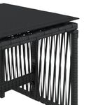 Casa si Gradina - Gradina si terasa - Mobilier exterior - Scaune si sezlonguri gradina - Scaune de gradina cu perne, 4 buc. negru 41x41x36 cm poliratan - Infinity.ro