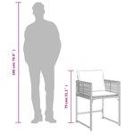 Casa si Gradina - Gradina si terasa - Mobilier exterior - Scaune si sezlonguri gradina - Scaune de gradina cu perne, 4 buc., bej, poliratan - Infinity.ro