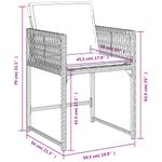 Casa si Gradina - Gradina si terasa - Mobilier exterior - Scaune si sezlonguri gradina - Scaune de gradina cu perne, 4 buc., bej, poliratan - Infinity.ro