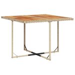 Casa si Gradina - Gradina si terasa - Mobilier exterior - Seturi mobila gradina - Set de masa pentru gradina, 9 piese, cu perne, bej, poliratan - Infinity.ro