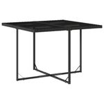 Casa si Gradina - Gradina si terasa - Mobilier exterior - Seturi mobila gradina - Set mobilier de gradina cu perne, 9 piese, negru, poliratan - Infinity.ro