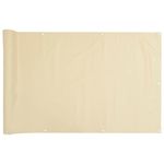 Casa si Gradina - Gradina si terasa - Garduri, panouri si accesorii - Paravan de gradina, crem, 700x120 cm, PVC - Infinity.ro