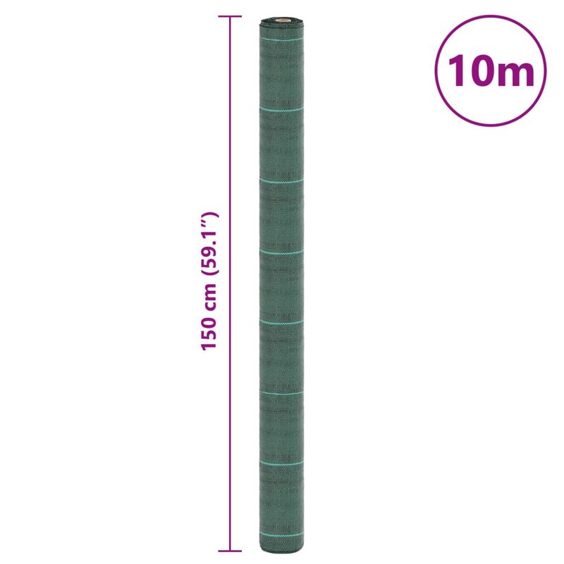 Casa si Gradina - Gradinarit si plante - Sere si solarii - Membrana antiburuieni, verde, 1,5x10 m, PP - Infinity.ro