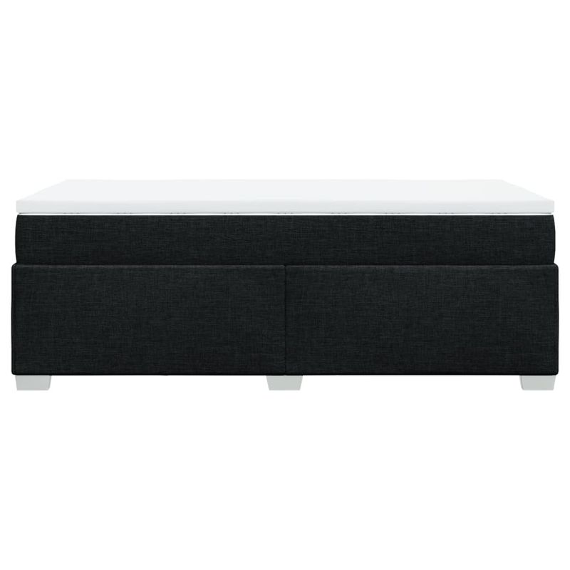 Casa si Gradina - Mobilier - Paturi si accesorii - Paturi - Pat box spring cu saltea, negru, 90x190 cm, textil - Infinity.ro