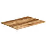 Casa si Gradina - Mobilier - Feronerie si accesorii mobila - Blat de masa contur organic 90x80x2,5 cm lemn masiv mango brut - Infinity.ro