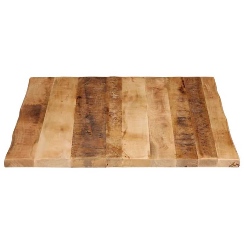 Casa si Gradina - Mobilier - Feronerie si accesorii mobila - Blat de masa contur organic 90x80x2,5 cm lemn masiv mango brut - Infinity.ro