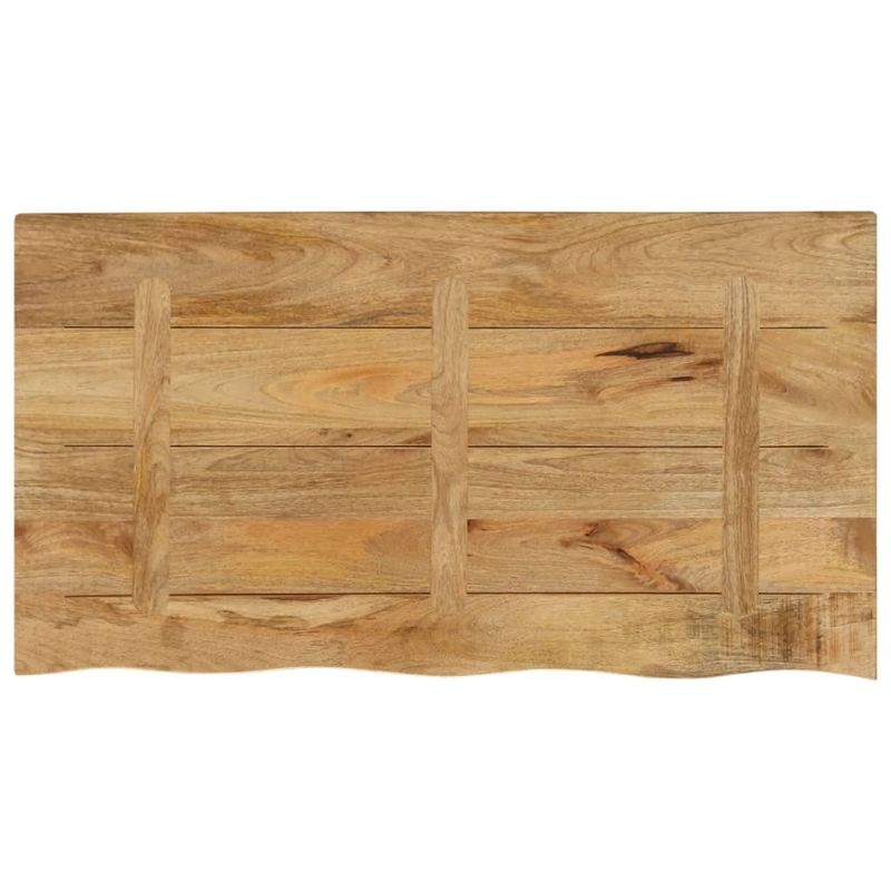 Casa si Gradina - Mobilier - Feronerie si accesorii mobila - Blat de masa margine naturala, 100x60x2,5 cm, lemn masiv mango - Infinity.ro
