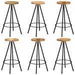 Casa si Gradina - Mobilier - Seturi de mobilier - Seturi bucatarie - Set de bar, 7 piese, lemn masiv de mango - Infinity.ro