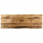 Casa si Gradina - Mobilier - Feronerie si accesorii mobila - Blat de masa contur natural 140x40x2,5 cm lemn masiv mango brut - Infinity.ro