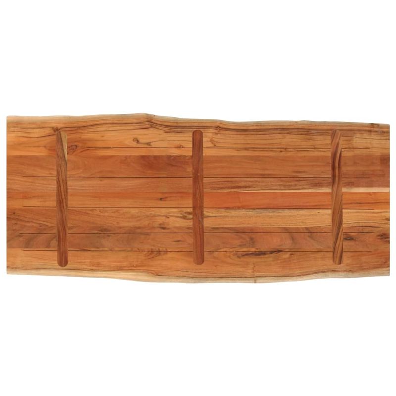 Casa si Gradina - Mobilier - Feronerie si accesorii mobila - Blat masa, 140x60x3,8cm, dreptunghiular lemn acacia margine vie - Infinity.ro