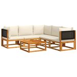 Casa si Gradina - Gradina si terasa - Mobilier exterior - Seturi mobila gradina - Set de canapele gradina cu perne, 6 piese, lemn masiv acacia - Infinity.ro