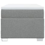 Casa si Gradina - Mobilier - Paturi si accesorii - Paturi - Pat continental cu saltea, gri deschis, 80x200 cm, textil - Infinity.ro