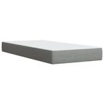 Casa si Gradina - Mobilier - Paturi si accesorii - Paturi - Pat continental cu saltea, gri deschis, 80x200 cm, textil - Infinity.ro