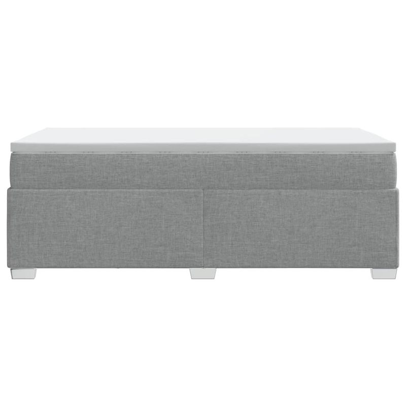 Casa si Gradina - Mobilier - Paturi si accesorii - Paturi - Pat continental cu saltea, gri deschis, 80x200 cm, textil - Infinity.ro