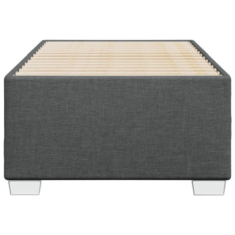 Casa si Gradina - Mobilier - Paturi si accesorii - Paturi - Cadru de pat, gri inchis, 100 x 200 cm, material textil - Infinity.ro