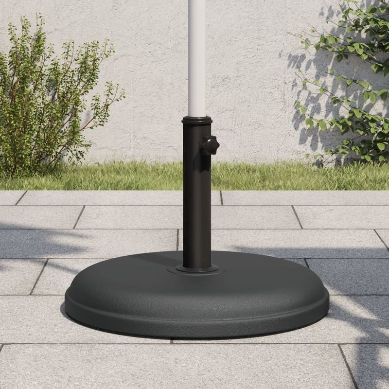 Casa si Gradina - Gradina si terasa - Umbrele si pavilioane - Umbrele - Suport umbrela pentru stalpi diametru 32/35/38 mm, 15 kg, rotund, negru - Infinity.ro
