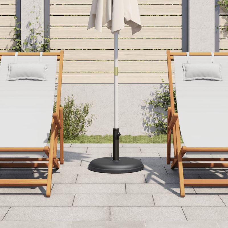 Casa si Gradina - Gradina si terasa - Umbrele si pavilioane - Umbrele - Suport umbrela pentru stalpi diametru 32/35/38 mm, 15 kg, rotund, negru - Infinity.ro