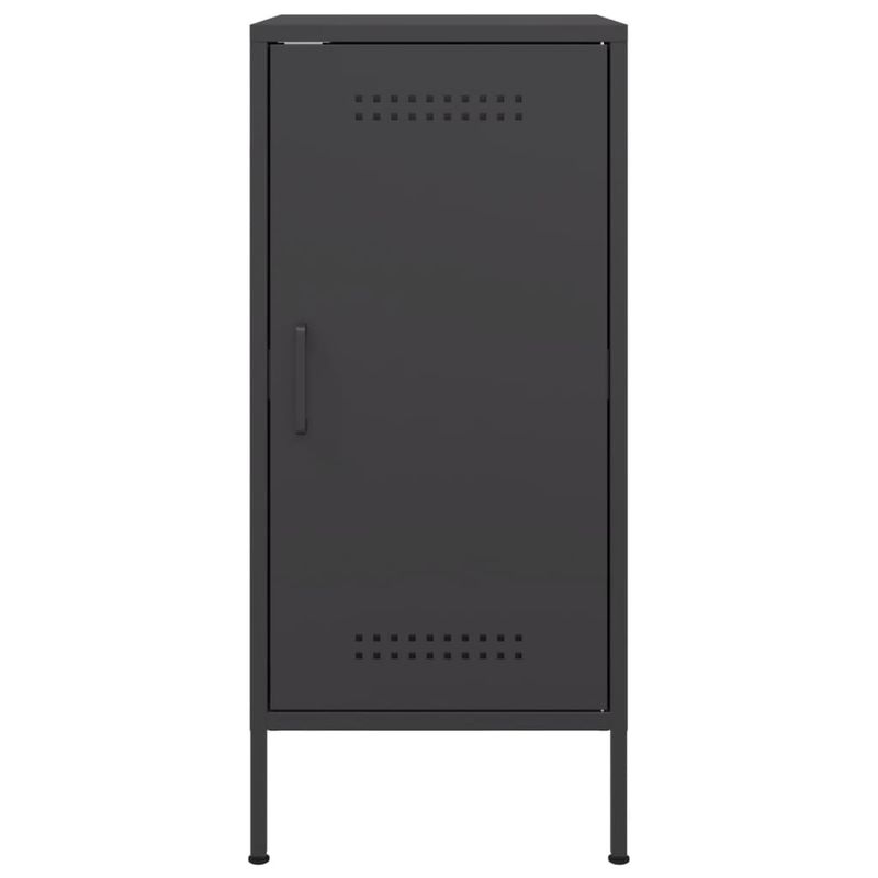 Casa si Gradina - Mobilier - Comode si corpuri - Comode - Dulapuri 2 buc. negru 36x39x79 cm otel laminat la rece - Infinity.ro