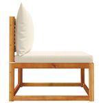 Casa si Gradina - Gradina si terasa - Mobilier exterior - Canapele si fotolii gradina - Canapea de gradina fara cotiere, cu perne, lemn masiv acacia - Infinity.ro