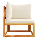 Casa si Gradina - Gradina si terasa - Mobilier exterior - Canapele si fotolii gradina - Canapea de colt de gradina, cu perne, lemn masiv acacia - Infinity.ro