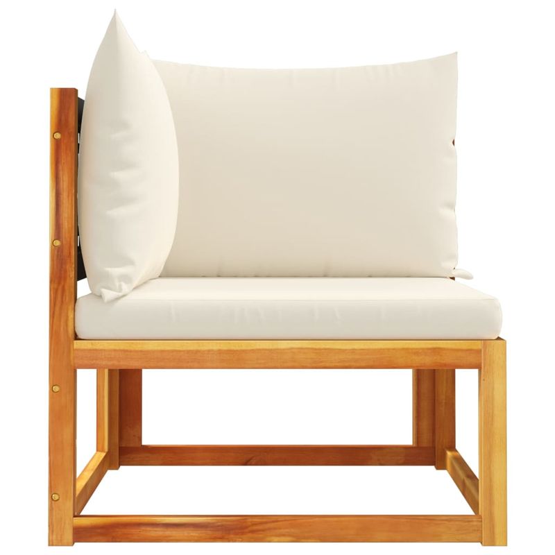 Casa si Gradina - Gradina si terasa - Mobilier exterior - Canapele si fotolii gradina - Canapea de colt de gradina, cu perne, lemn masiv acacia - Infinity.ro