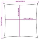 Casa si Gradina - Gradina si terasa - Umbrele si pavilioane - Umbrele - Panza parasolar, nisipiu, patrat, 6x6 m, HDPE, 160 g/m² - Infinity.ro