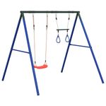 Jucarii, Copii si Bebe - Jucarii si jocuri - Jucarii de exterior - Spatii de joaca si accesorii - Set leagan de exterior, cu leagan și trapez, roșu - Infinity.ro