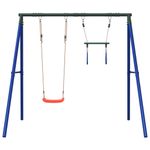 Jucarii, Copii si Bebe - Jucarii si jocuri - Jucarii de exterior - Spatii de joaca si accesorii - Set leagan de exterior, cu leagan și trapez, roșu - Infinity.ro