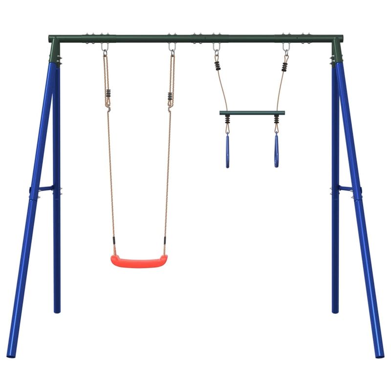 Jucarii, Copii si Bebe - Jucarii si jocuri - Jucarii de exterior - Spatii de joaca si accesorii - Set leagan de exterior, cu leagan și trapez, roșu - Infinity.ro
