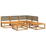 Casa si Gradina - Gradina si terasa - Mobilier exterior - Seturi mobila gradina - Set de canapele gradina cu perne, 6 piese, lemn masiv acacia - Infinity.ro