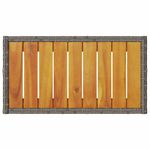 Casa si Gradina - Gradina si terasa - Mobilier exterior - Bancute de gradina - Banca de gradina cu 2 locuri/perne/masa, gri, poliratan - Infinity.ro