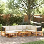 Casa si Gradina - Gradina si terasa - Mobilier exterior - Seturi mobila gradina - Set de canapele de gradina cu perne, 8 piese, lemn masiv acacia - Infinity.ro