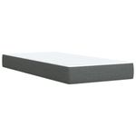Casa si Gradina - Mobilier - Paturi si accesorii - Paturi - Pat box spring cu saltea, gri inchis, 80x200 cm, textil - Infinity.ro