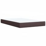 Casa si Gradina - Mobilier - Paturi si accesorii - Paturi - Pat box spring cu saltea, maro inchis, 90x190 cm, textil - Infinity.ro