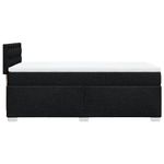 Casa si Gradina - Mobilier - Paturi si accesorii - Paturi - Pat box spring cu saltea, negru, 100x200 cm, textil - Infinity.ro
