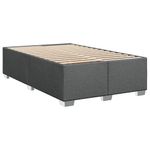 Casa si Gradina - Mobilier - Paturi si accesorii - Paturi - Pat box spring cu saltea, gri inchis, 90x190 cm, textil - Infinity.ro