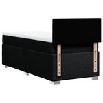 Casa si Gradina - Mobilier - Paturi si accesorii - Paturi - Pat box spring cu saltea, negru, 100x200 cm, textil - Infinity.ro