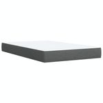 Casa si Gradina - Mobilier - Paturi si accesorii - Paturi - Pat box spring cu saltea, gri inchis, 90x190 cm, textil - Infinity.ro