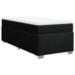 Casa si Gradina - Mobilier - Paturi si accesorii - Paturi - Pat box spring cu saltea, negru, 90x200 cm, textil - Infinity.ro