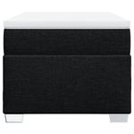 Casa si Gradina - Mobilier - Paturi si accesorii - Paturi - Pat box spring cu saltea, negru, 90x200 cm, textil - Infinity.ro