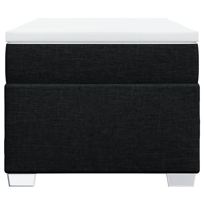 Casa si Gradina - Mobilier - Paturi si accesorii - Paturi - Pat box spring cu saltea, negru, 90x200 cm, textil - Infinity.ro