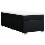 Casa si Gradina - Mobilier - Paturi si accesorii - Paturi - Pat box spring cu saltea, negru, 90x200 cm, textil - Infinity.ro