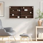 Casa si Gradina - Mobilier - Biblioteci si rafturi - Rafturi - Dulap cu vitrina, stejar maro, 100x8,5x50 cm, lemn prelucrat - Infinity.ro