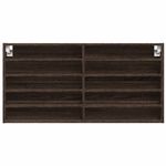 Casa si Gradina - Mobilier - Biblioteci si rafturi - Rafturi - Dulap cu vitrina, stejar maro, 100x8,5x50 cm, lemn prelucrat - Infinity.ro