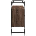 Casa si Gradina - Mobilier - Comode si corpuri - Comode - Dulap, blat din sticla stejar maro 98x35x81 cm lemn prelucrat - Infinity.ro