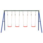 Jucarii, Copii si Bebe - Jucarii si jocuri - Jucarii de exterior - Spatii de joaca si accesorii - Set leagan de exterior, cu 4 leagane, roșu - Infinity.ro