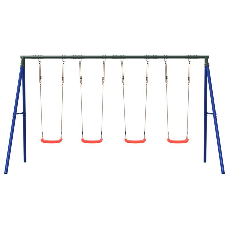 Jucarii, Copii si Bebe - Jucarii si jocuri - Jucarii de exterior - Spatii de joaca si accesorii - Set leagan de exterior, cu 4 leagane, roșu - Infinity.ro