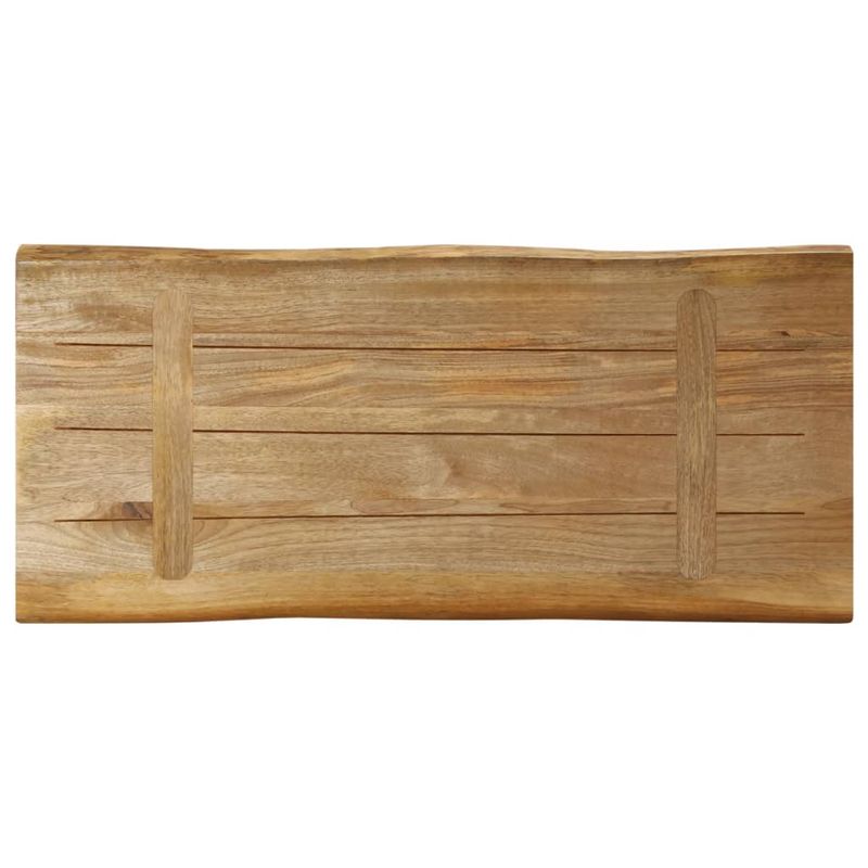 Casa si Gradina - Mobilier - Feronerie si accesorii mobila - Blat de masa contur organic 80x40x3,8 cm lemn masiv mango brut - Infinity.ro