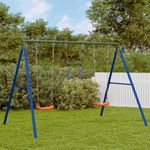 Jucarii, Copii si Bebe - Jucarii si jocuri - Jucarii de exterior - Spatii de joaca si accesorii - Set leagan de exterior, cu leagane și trapez, roșu, model 2x scaun leagăn + trapez - Infinity.ro