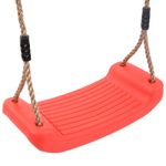Jucarii, Copii si Bebe - Jucarii si jocuri - Jucarii de exterior - Spatii de joaca si accesorii - Set leagan de exterior, cu leagane și trapez, roșu, model 2x scaun leagăn + trapez - Infinity.ro